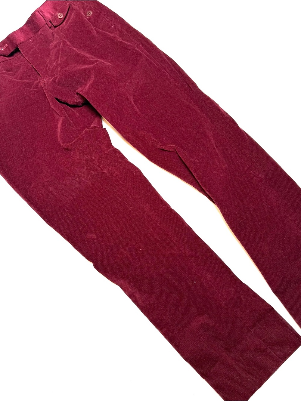 Joe's Jeans Burgundy Velvet Pants